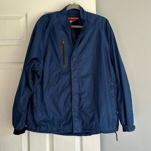 Men’s Jacket - Sun Mountain Monsoon - Navy Blue Large Lightweight Outerwear Coat